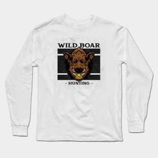 Wild Boar Hunting Long Sleeve T-Shirt